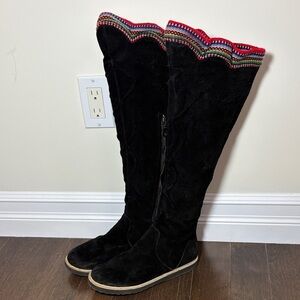 FORTRESS OF INCA Black Suede